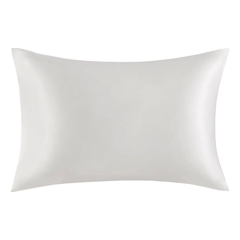 Madison Park Silk Contemporary Fabric Single Pillowcase in White