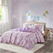 Urban Habitat Lola Unicorn Cotton Quilt Set with Throw Pillows in Pink