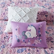Urban Habitat Lola Unicorn Cotton Quilt Set with Throw Pillows in Pink