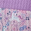 Urban Habitat Lola Unicorn Cotton Quilt Set with Throw Pillows in Pink