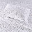 Intelligent Design Cozy Soft Cotton Flannel Printed Sheet Set in Gray/White