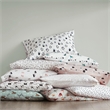 Intelligent Design Cozy Soft Cotton Flannel Printed Sheet Set in Gray/White