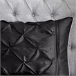Madison Park Laurel 7-Piece Transitional Fabric Tufted Comforter Set in Black