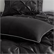 Madison Park Laurel 7-Piece Transitional Fabric Tufted Comforter Set in Black