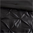 Madison Park Laurel 7-Piece Transitional Fabric Tufted Comforter Set in Black