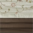 Madison Park Serene 7-Piece Fabric Embroidered Comforter Set - Green