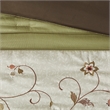 Madison Park Serene 7-Piece Fabric Embroidered Comforter Set - Green