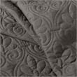 Madison Park Quebec 3-Piece Fabric Fitted Bedspread Set in Charcoal
