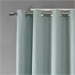 SunSmart Maya Fabric Printed Heathered Blackout Window Panel - Dusty Seafoam