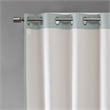 SunSmart Maya Fabric Printed Heathered Blackout Window Panel - Dusty Seafoam