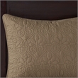 Madison Park Quebec Transitional Fabric Reversible Quilt Set in Mocha Brown