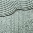 Madison Park Tuscany 3-Piece Cotton Scalloped Edge Quilt Set in Seafoam