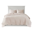 Madison Park Tuscany 3-Piece Cotton Scalloped Edge Quilt Set in Blush