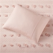 Intelligent Design Lucy Clip Jacquard Fabric Comforter Set in Pink