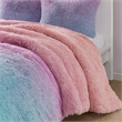Mi Zone Primrose Ombre Shaggy Faux Fur Comforter Set - Purple Multi