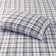 True North by Sleep Philosophy Micro Fleece Fabric Sheet Set in Gray Plaid