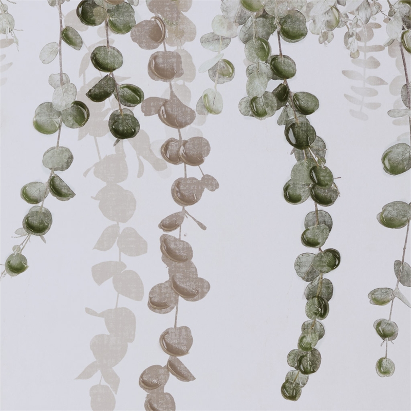 Olliix Botanical Waterfall 2-Piece Polystyrene & Wood Wall Decor Set in Green