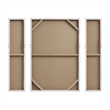 Olliix Silver Sand 3-Piece Hand Embellished Wood Canvas Wall Art Set in Silver