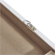 Olliix Silver Sand 3-Piece Hand Embellished Wood Canvas Wall Art Set in Silver