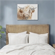 Olliix Windswept Hand Embellished Farmhouse Wood/Canvas Wall Art in Brown