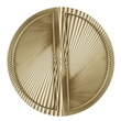 Olliix Radiant 2-Piece Half-Moon Shape Metal Wall Decor Set in Gold
