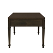 Olliix Kenna Fluted Solid Wood Coffee Table with 2 Drawers in Coffee