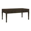 Olliix Kenna Fluted Solid Wood Coffee Table with 2 Drawers in Coffee
