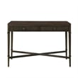 Olliix Kenna Fluted 2-Drawer Storage Solid Wood Console Table in Coffee