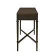 Olliix Kenna Fluted 2-Drawer Storage Solid Wood Console Table in Coffee