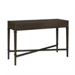 Olliix Kenna Fluted 2-Drawer Storage Solid Wood Console Table in Coffee