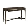 Olliix Kenna Fluted 2-Drawer Storage Solid Wood Console Table in Coffee