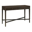 Olliix Kenna Fluted 2-Drawer Storage Solid Wood Console Table in Coffee