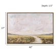 Olliix Peaceful River Hand Embellished Wood Wall Art in Multi-Color