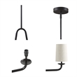 Olliix Serenitie 5-Light Linear Farmhouse Iron Metal Chandelier in Bronze