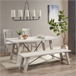 Olliix Serenitie 5-Light Linear Farmhouse Iron Metal Chandelier in Bronze