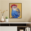 Olliix Pet Portrait Rosie the Feline Wood Canvas Wall Art in Multi-Color