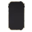 Olliix Adelaide Rectangular Scalloped MDF Wood Accent Wall Mirror in Gold