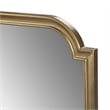 Olliix Adelaide Rectangular Scalloped MDF Wood Accent Wall Mirror in Gold