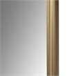 Olliix Adelaide Rectangular Scalloped MDF Wood Accent Wall Mirror in Gold
