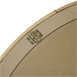 Olliix Luna Round Coastal Rattann & Wood Accent Wall Mirror in Natural