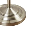 Olliix Bellow Iron Metal Floor Lamp with Glass Shade in Antique Brass