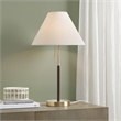 Olliix Bromley Pull-Chain Mid-Century Iron Metal Table Lamp in Gold/Brown
