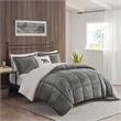 Woolrich Alton 4-Piece Fabric King Down Alternative Comforter Set in Charcoal