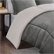 Woolrich Alton 4-Piece Fabric King Down Alternative Comforter Set in Charcoal
