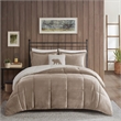 Woolrich Alton 4-Piece Fabric King Down Alternative Comforter Set in Taupe
