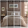 Woolrich Alton 4-Piece Fabric King Down Alternative Comforter Set in Taupe