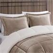 Woolrich Alton 4-Piece Fabric Full/Queen Down Alternative Comforter Set in Taupe
