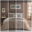 Woolrich Alton 4-Piece Fabric Full/Queen Down Alternative Comforter Set in Taupe