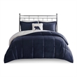 Woolrich Alton 4-Piece Fabric King Down Alternative Comforter Set in Navy
