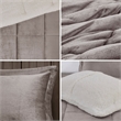 Woolrich Alton 4-Piece Fabric Full/Queen Down Alternative Comforter Set in Gray